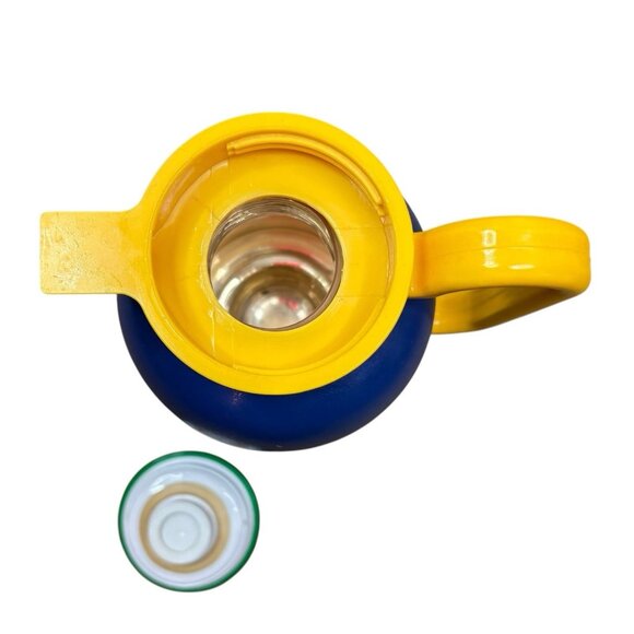 VTG 80s Postmodern Design Phoenix Vacuum Flask Insulated Thermal Jug Colorful - Picture 6 of 9